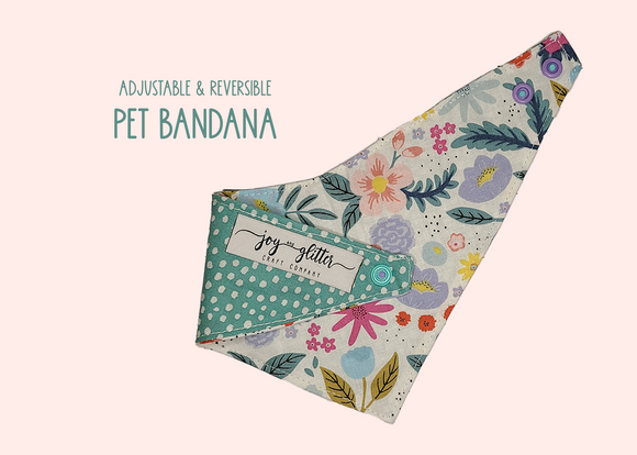 Busy Blooms Pet Bandana