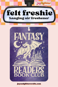 Fantasy Readers Book Club Felt Freshie