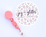 Pretty in Pink Beaded Badge Reel