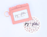 Pale Pink Wallet Keychain