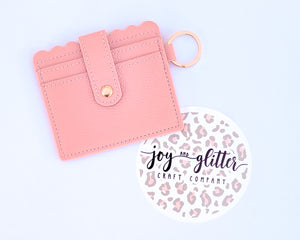 Pale Pink Wallet Keychain