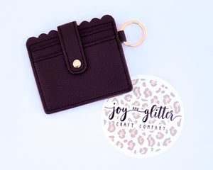 Black Wallet Keychain