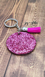 "I'm Speeding Because I Have to Poop" Glitter Keychain - Choose your glitter color!