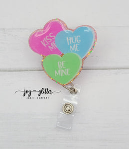 Conversation Hearts Badge Reel