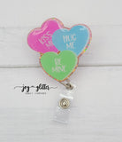 Conversation Hearts Badge Reel