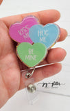 Conversation Hearts Badge Reel