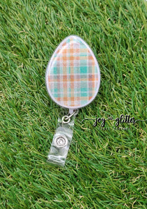 Easter Egg Glitter Badge Reel