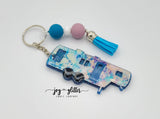 Under the Sea Glitter Camper Keychain - Choose your camper style!