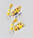 Sunflower Glitter Camper Keychain - Choose your Camper Style!