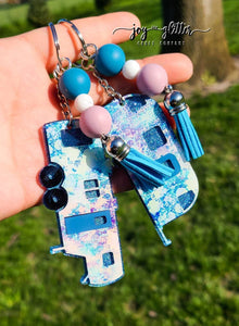 Under the Sea Glitter Camper Keychain - Choose your camper style!