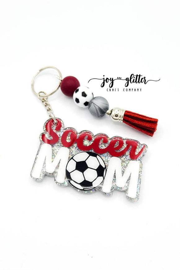 Soccer on sale mom keychain