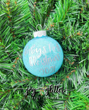 Baby's First Christmas Personalized Glitter Ornament