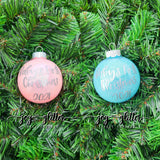 Baby's First Christmas Personalized Glitter Ornament