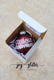 School Spirit Glitter Christmas Ornament